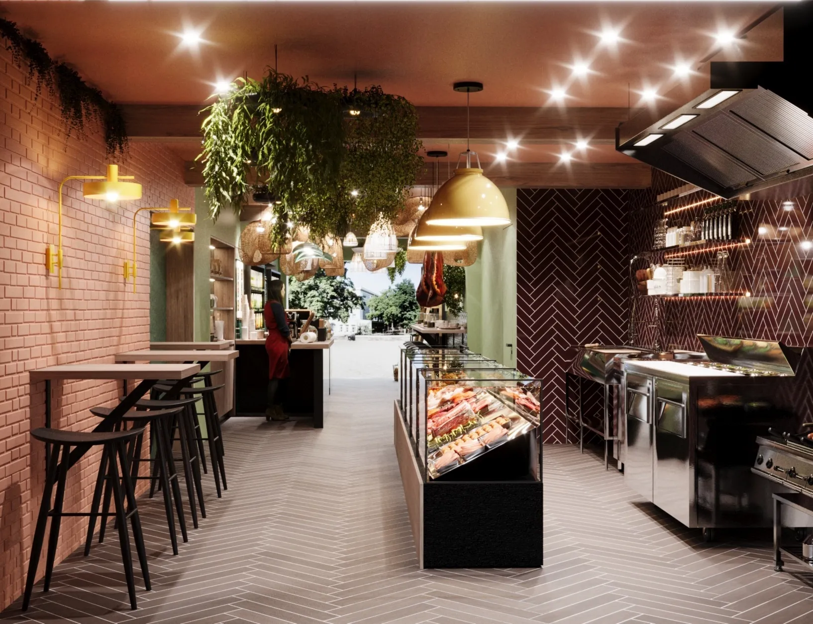 Aunties deli and restaurant in London, fitted out by Craftex