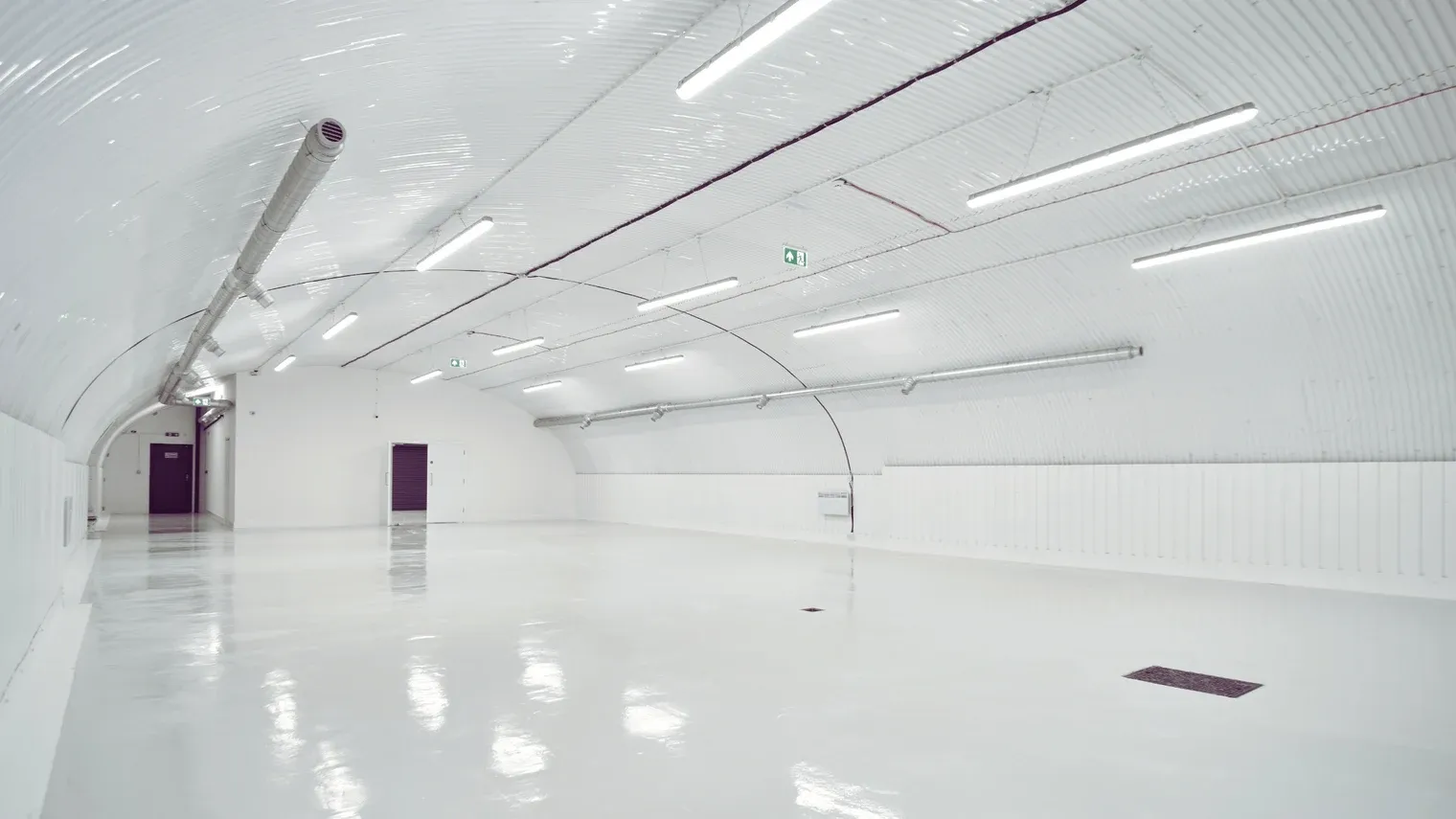 Finished railway-arch warehouse conversion for Drake's